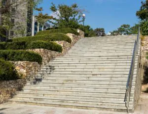 Concrete staircase